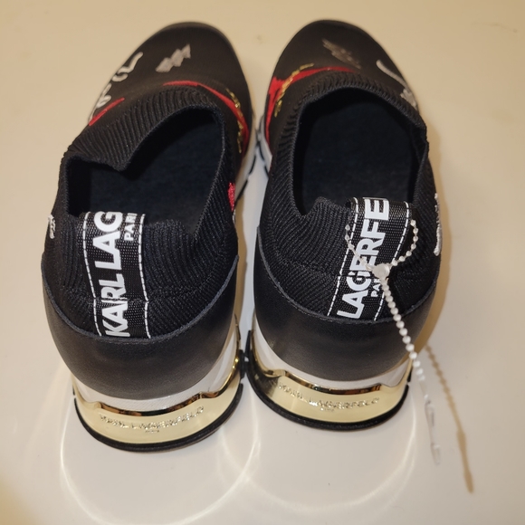 Karl Lagerfeld women's sneaker sz 9 blk - Picture 6 of 6